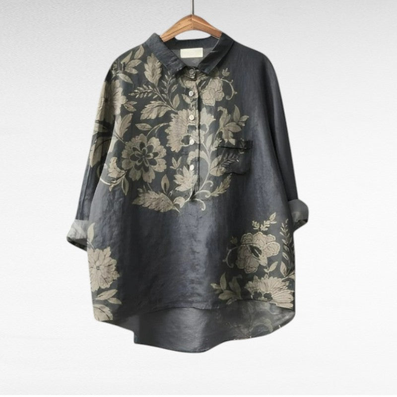 Scarlett™ | Vintage Bluse mit Blumenmuster